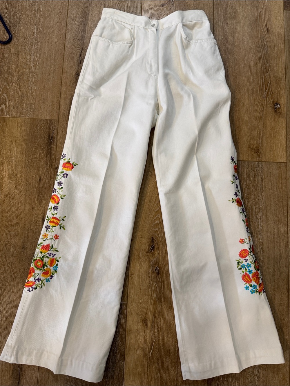Vintage western white denim Embroidered set - Picture 10 of 12